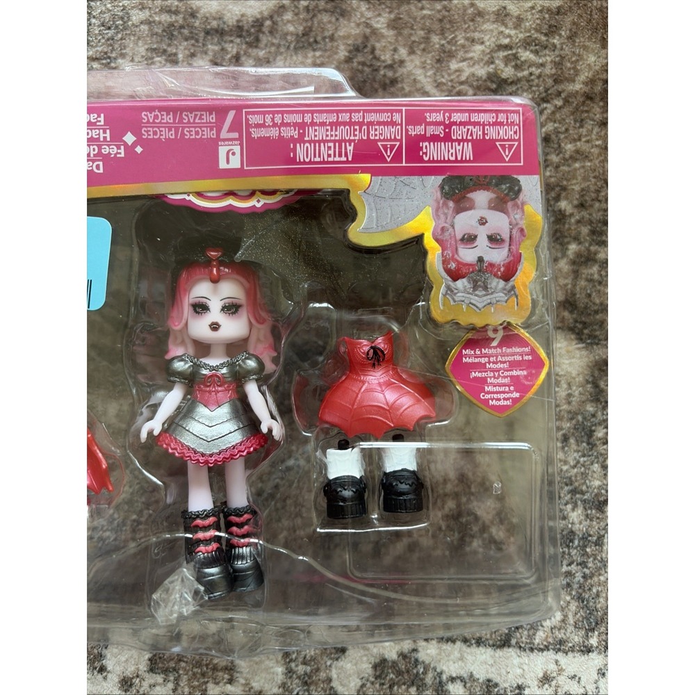 Royale High Jazwares 7 Pcs Dark Fairy Mini Figure Set With Nightshade Wings Code